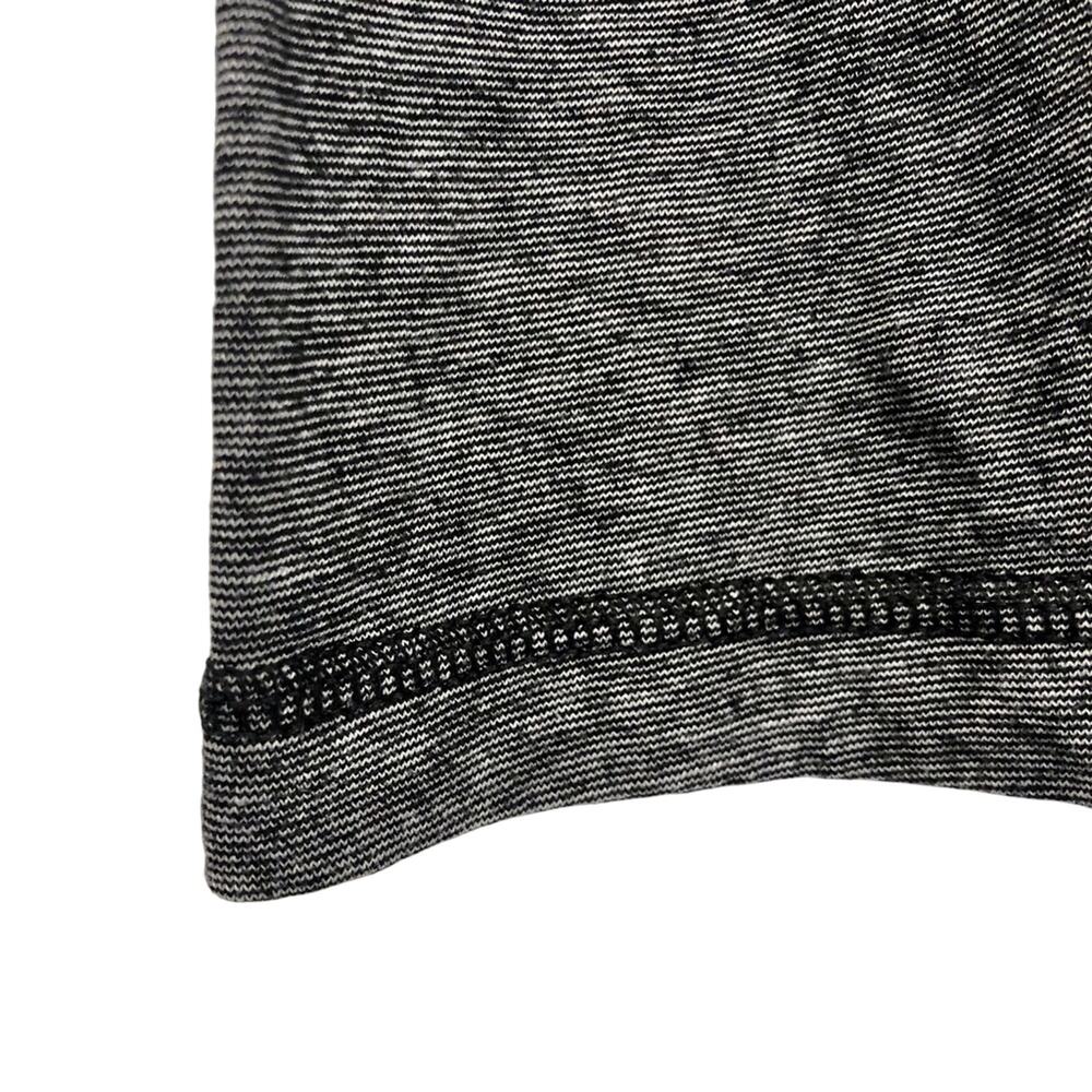 Men's B2 Original Blends Charcoal Black White Slub Knit V Neck T Shirt - Picture 5 of 16